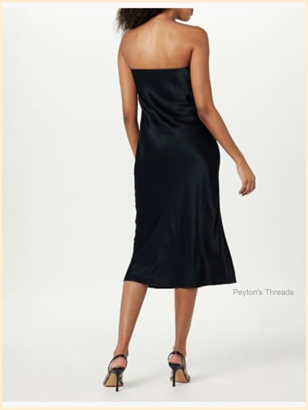 Strapless Midi Dress A-Line Silhouette Wedding Occasion - Picture 2 of 7